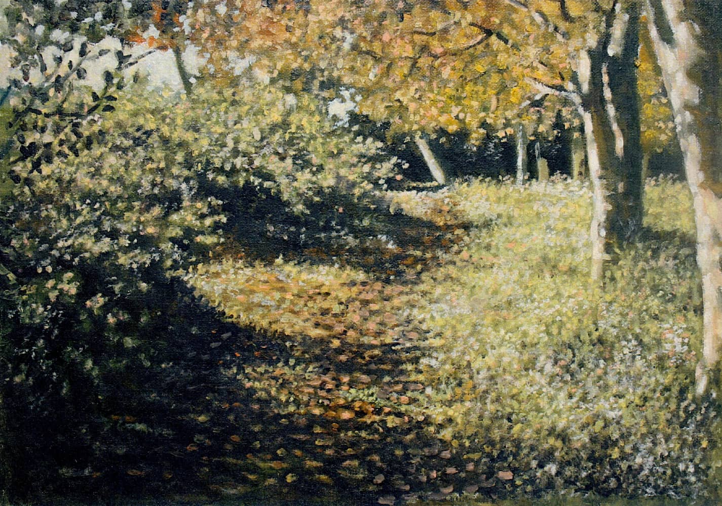 Opera di Emilio Cetti: Autunno in torbiera